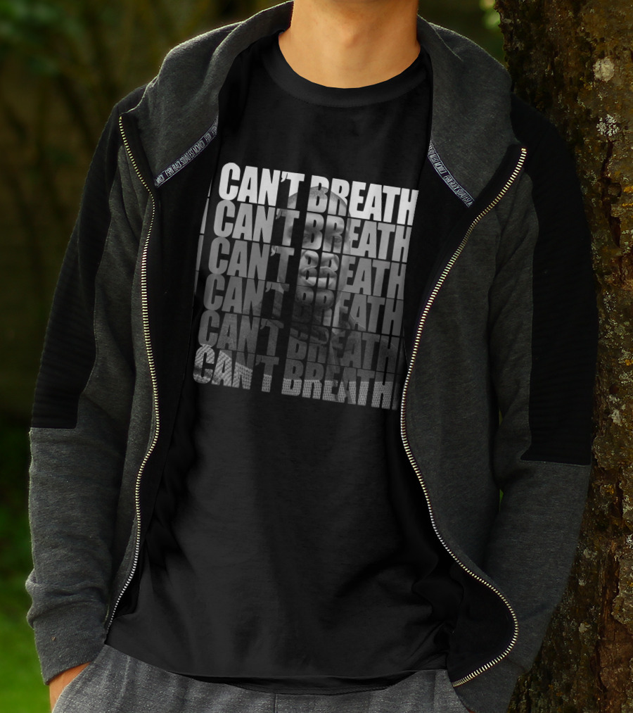 George Floyd I Can't Breathe Repeated Message T-Shirt