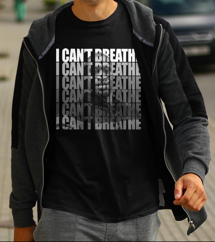 George Floyd I Can't Breathe Repeated Message T-Shirt