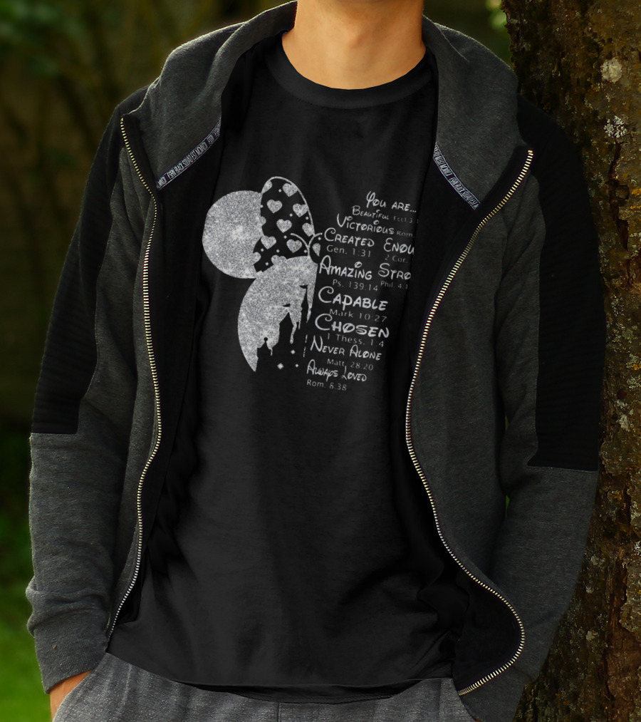 Minnie You Are Beautiful Victorious Created Enough Amazing Strong Capable Chosen Never Alone Always Loved T-Shirt