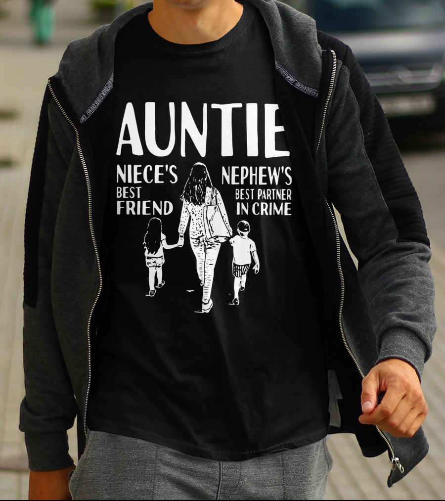 Auntie Niece's Best Friend Nephew's Best Partner In Crime T-Shirt