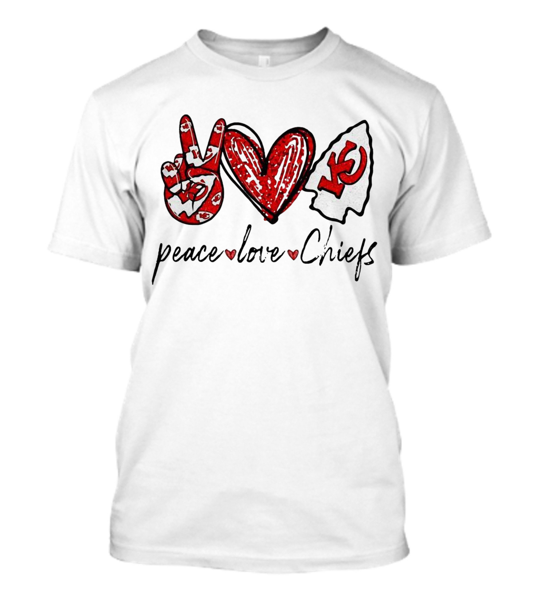 Peace Love KC Chiefs T-Shirt