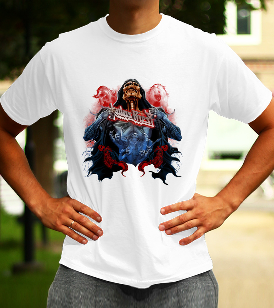 Judas Priest DH 89 Screaming For Vengeance Skeleton T-Shirt