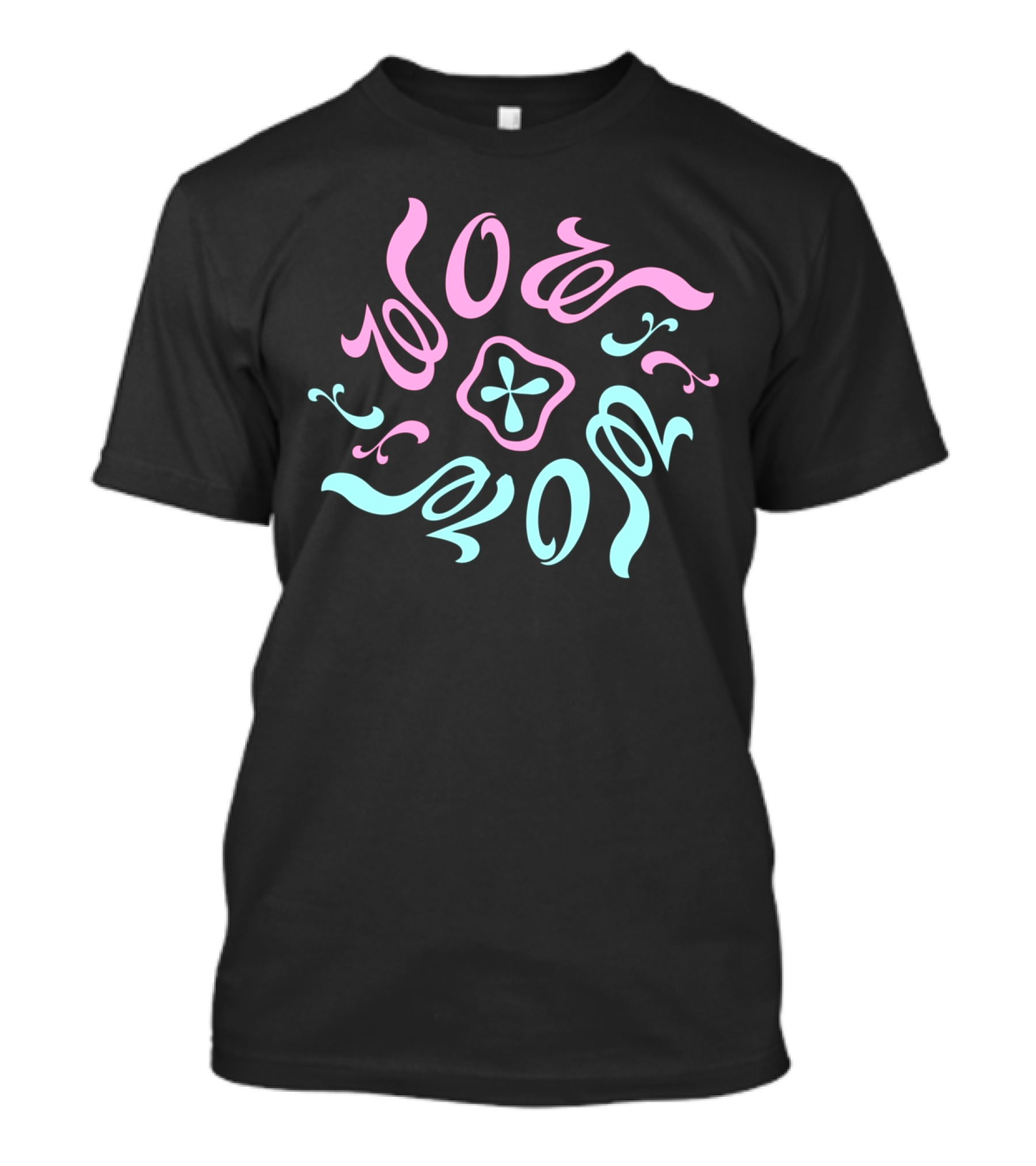 Wow Mom Pastel Swirl Floral T-Shirt