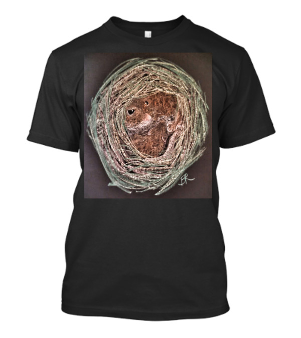 Harvest Mouse Nest Illustration With Signature T-Shirt