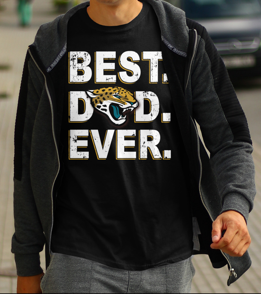 BEST DAD EVER Jaguars Team Logo Edition T-Shirt