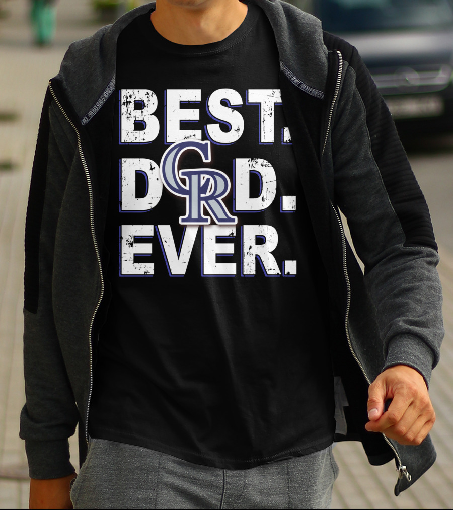 Best Dad Ever Rockies Colorado Rockies T-Shirt
