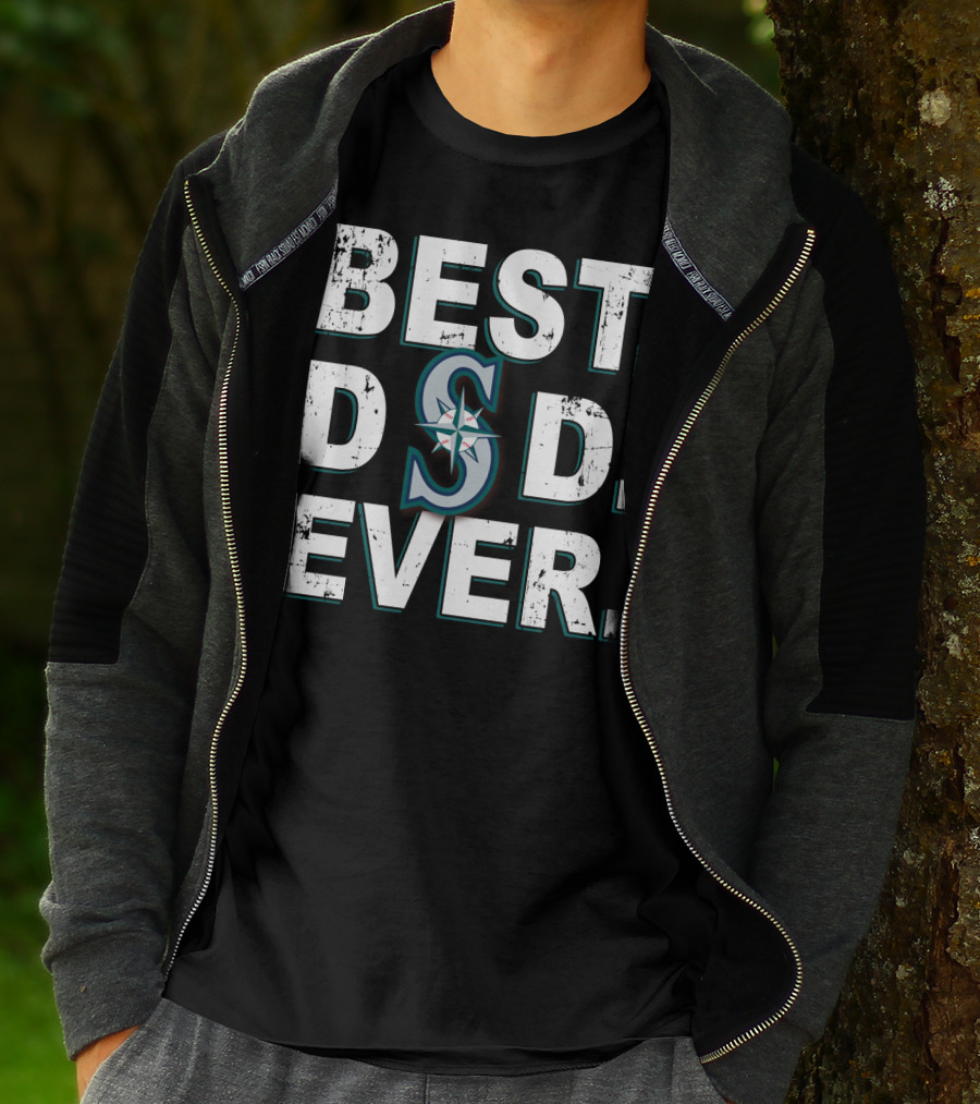 Best Dad Ever Seattle Mariners T-Shirt