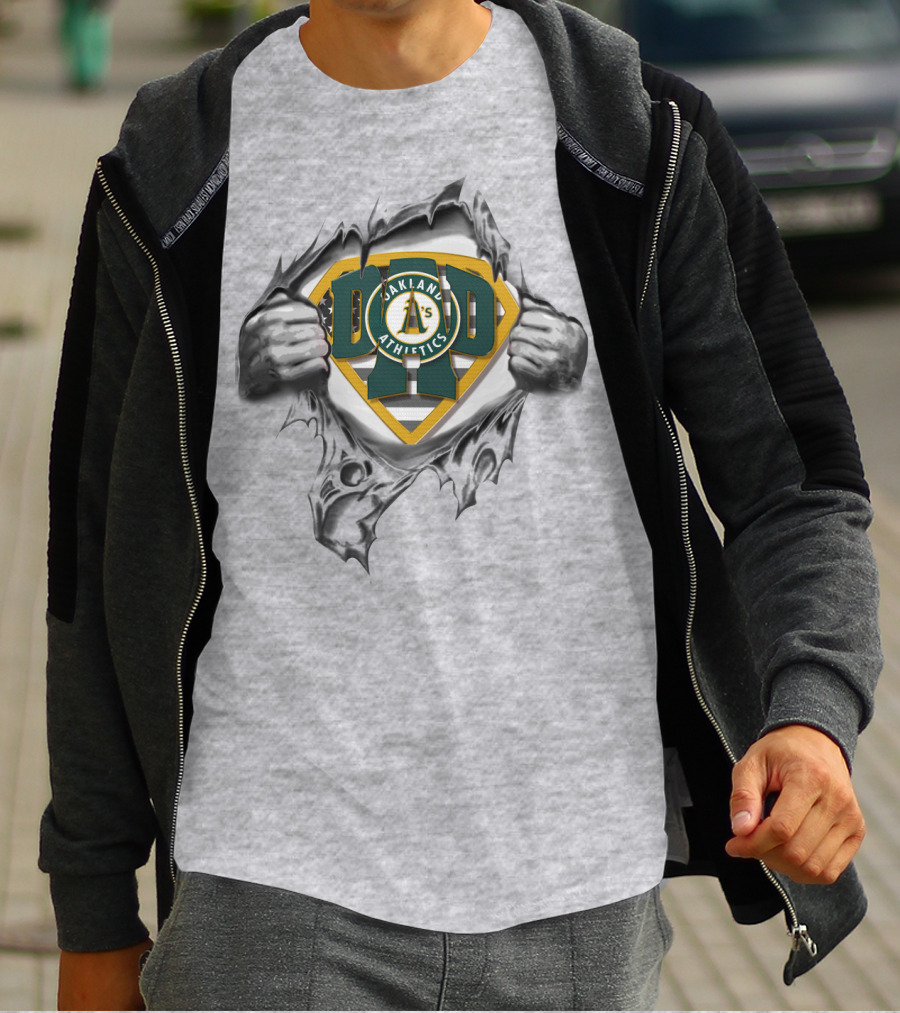 Oakland Athletics SUPERDAD Comic T-Shirt