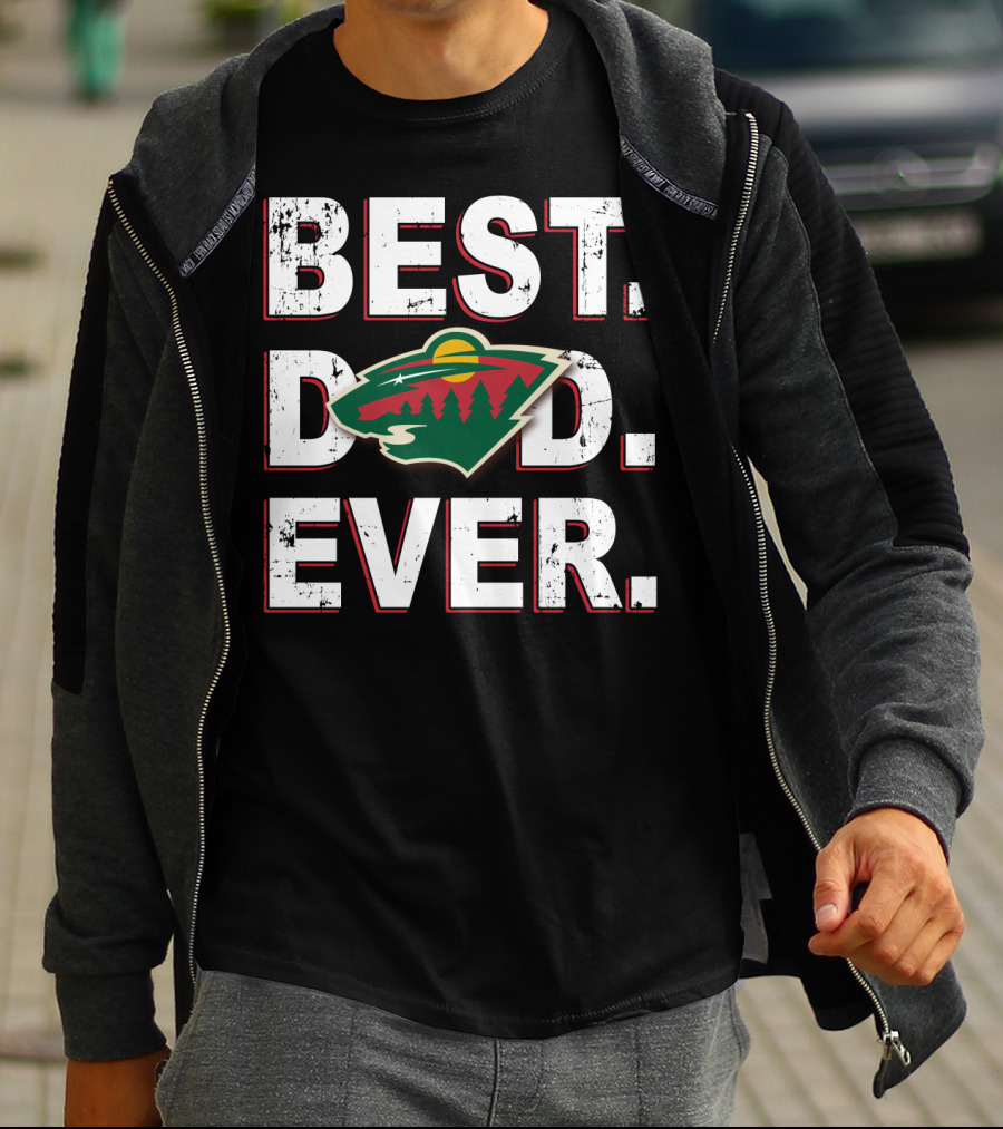 Best Dad Ever Minnesota Wild T-Shirt