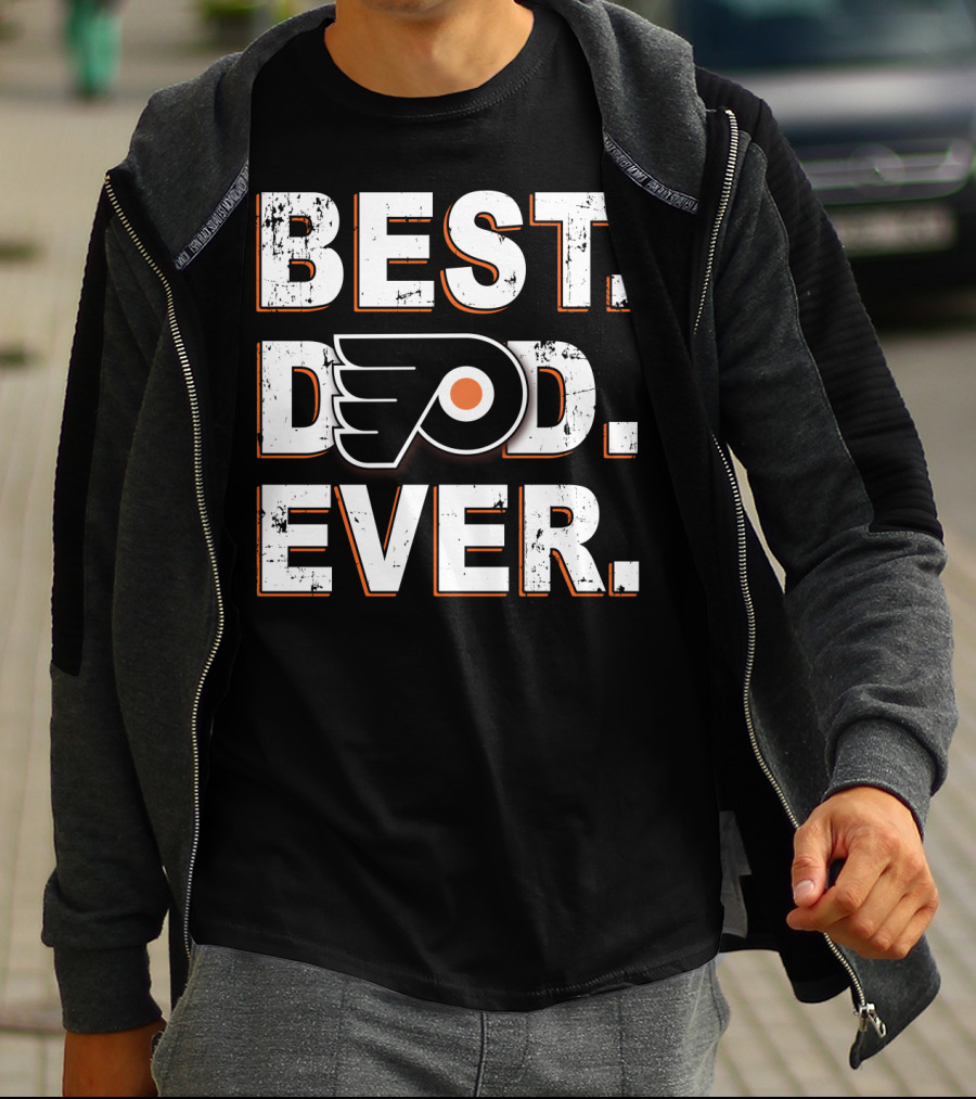 Best Dad Ever Philadelphia Flyers T-Shirt