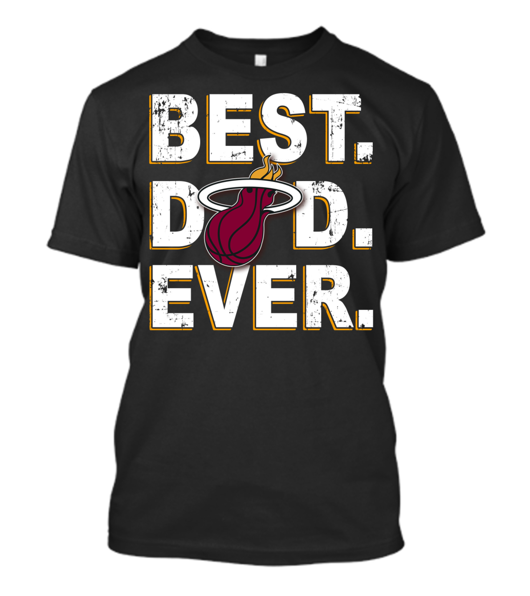 Best Dad Ever Miami Heat Basketball T-Shirt