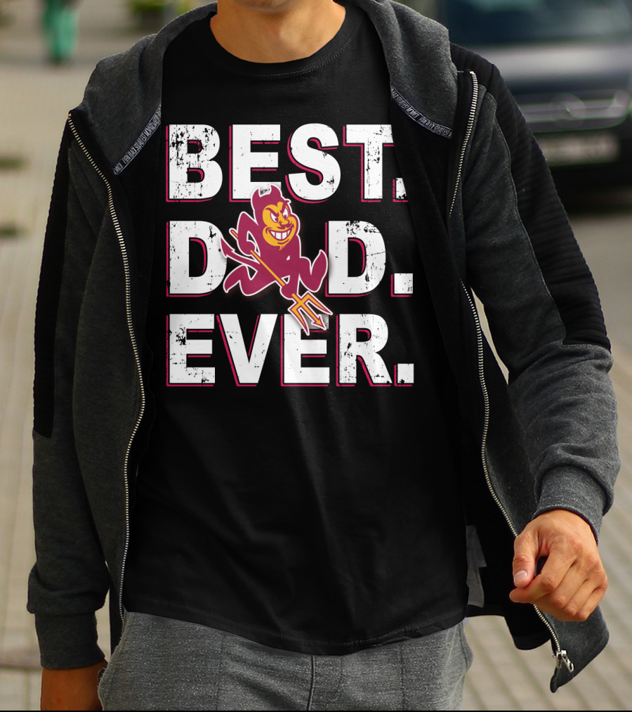 Arizona State Sun Devil Best Dad Ever T-Shirt