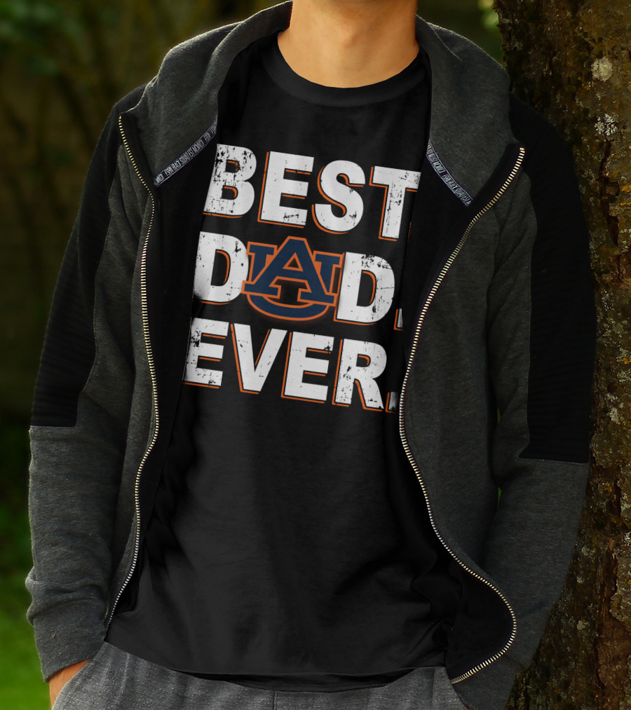 Best Dad Ever Auburn Alogo T-Shirt