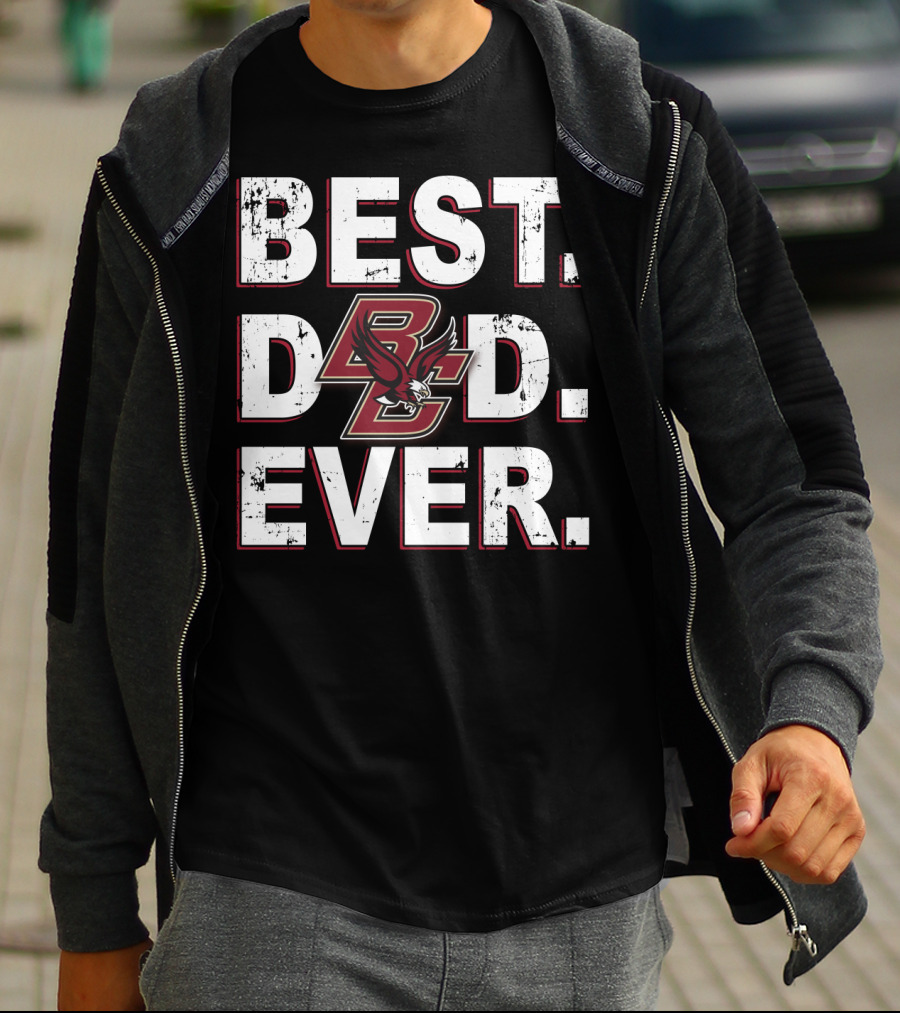 Best Dad Ever Bc Eagles Boston College T-Shirt