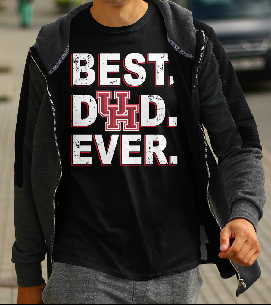 Best Dad Ever Uh Houston Cougars T-Shirt