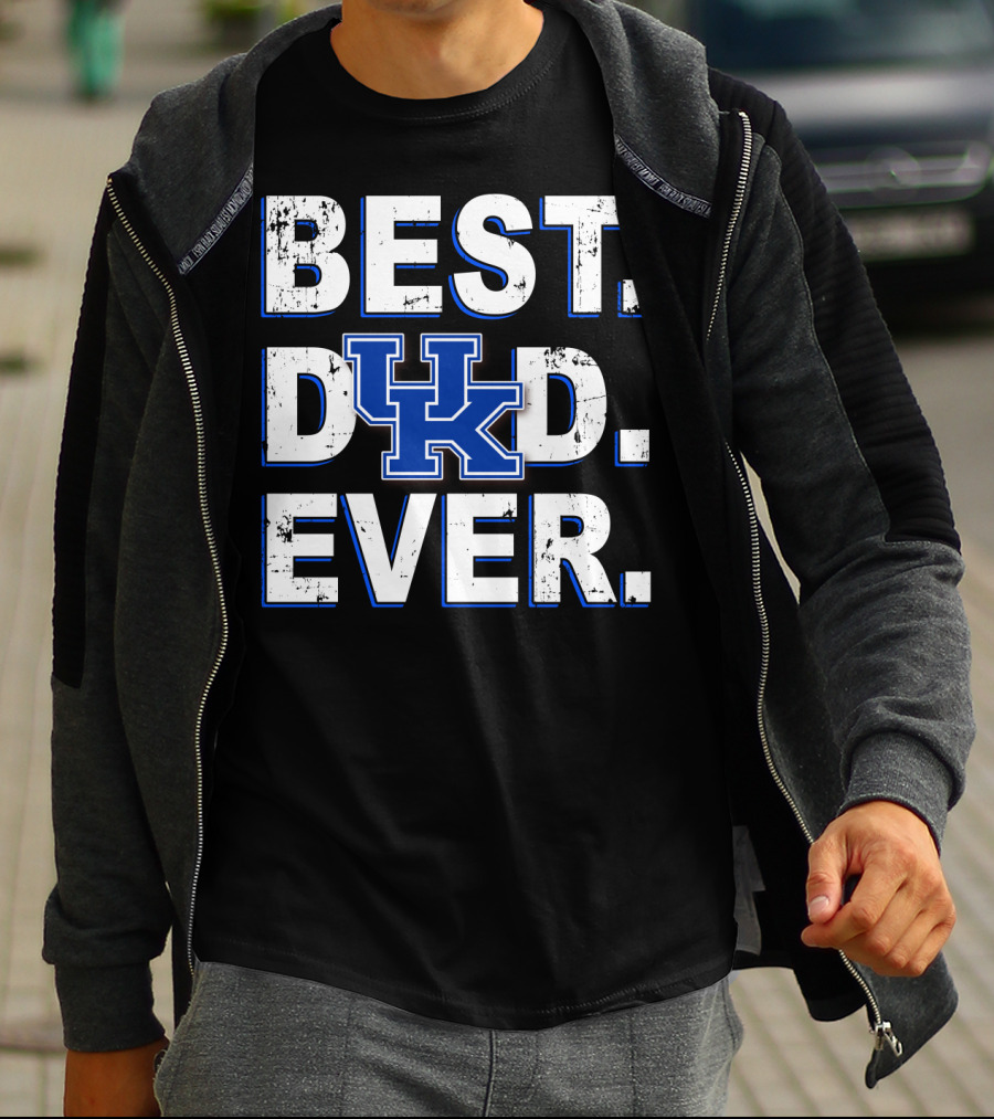 Best Dad Ever UK Kentucky Wildcats T-Shirt