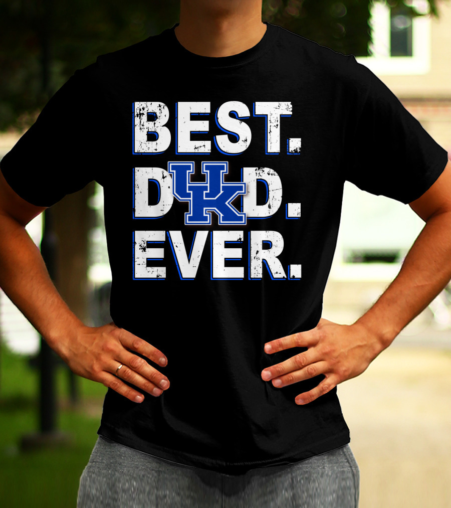 Best Dad Ever UK Kentucky Wildcats T-Shirt