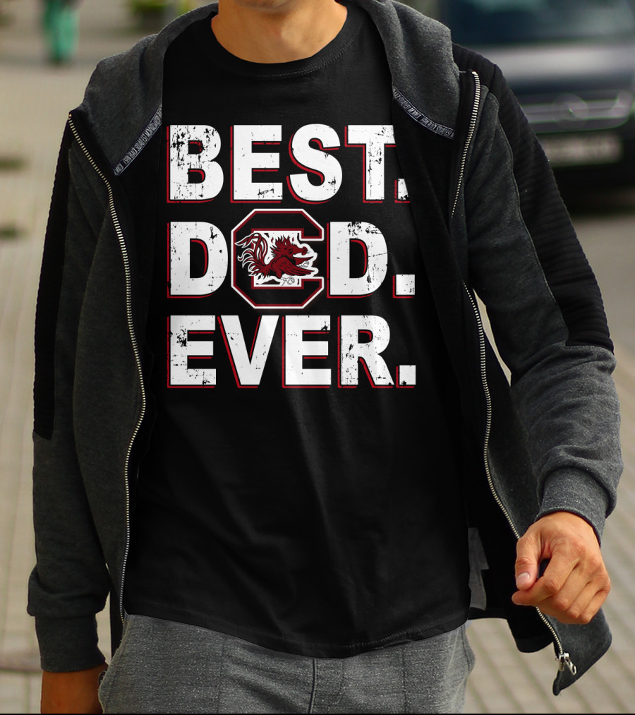 Best Dad Ever South Carolina Gamecocks T-Shirt