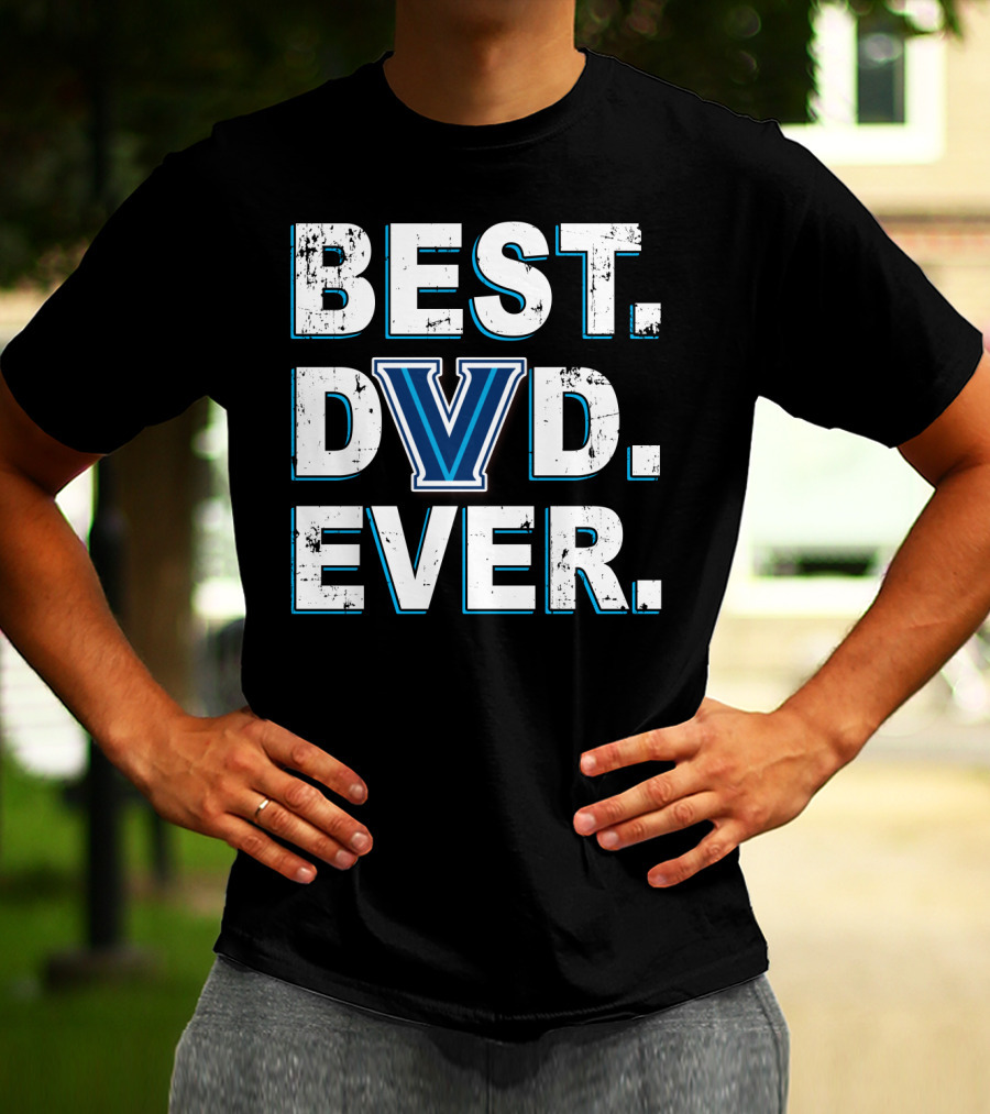 BEST DAD EVER Villanova Wildcats V T-Shirt