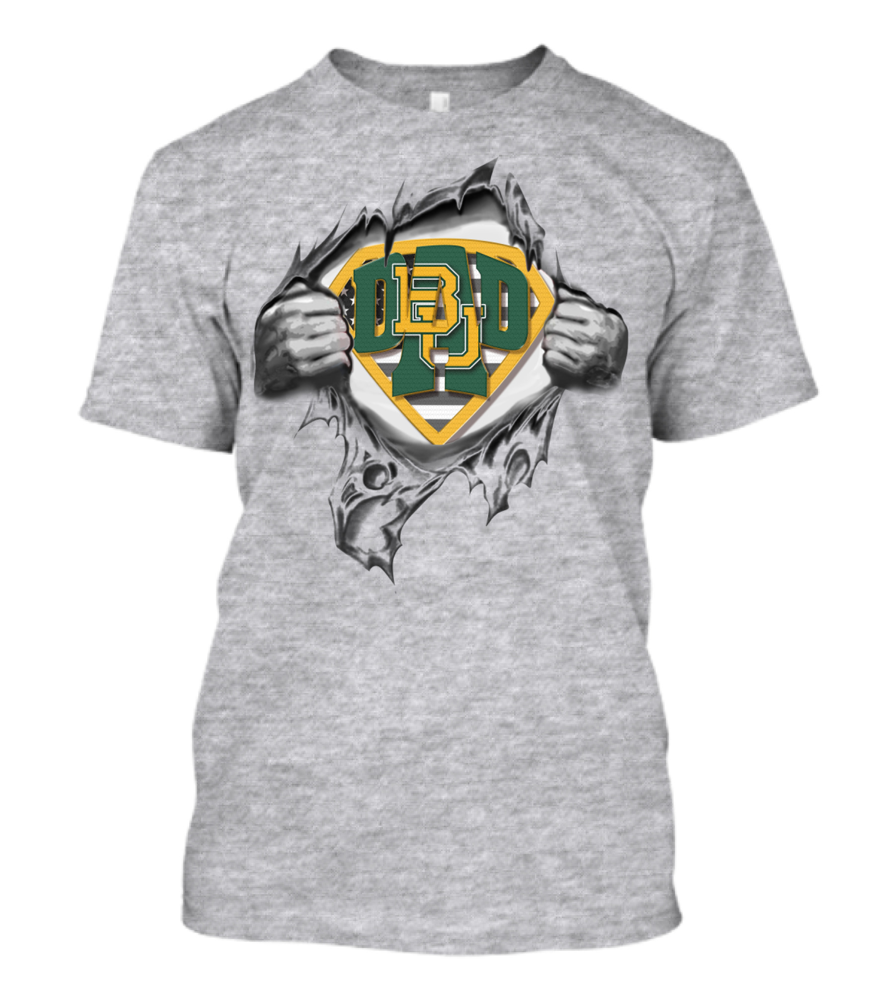 Baylor Bears Superdad Superhero T-Shirt