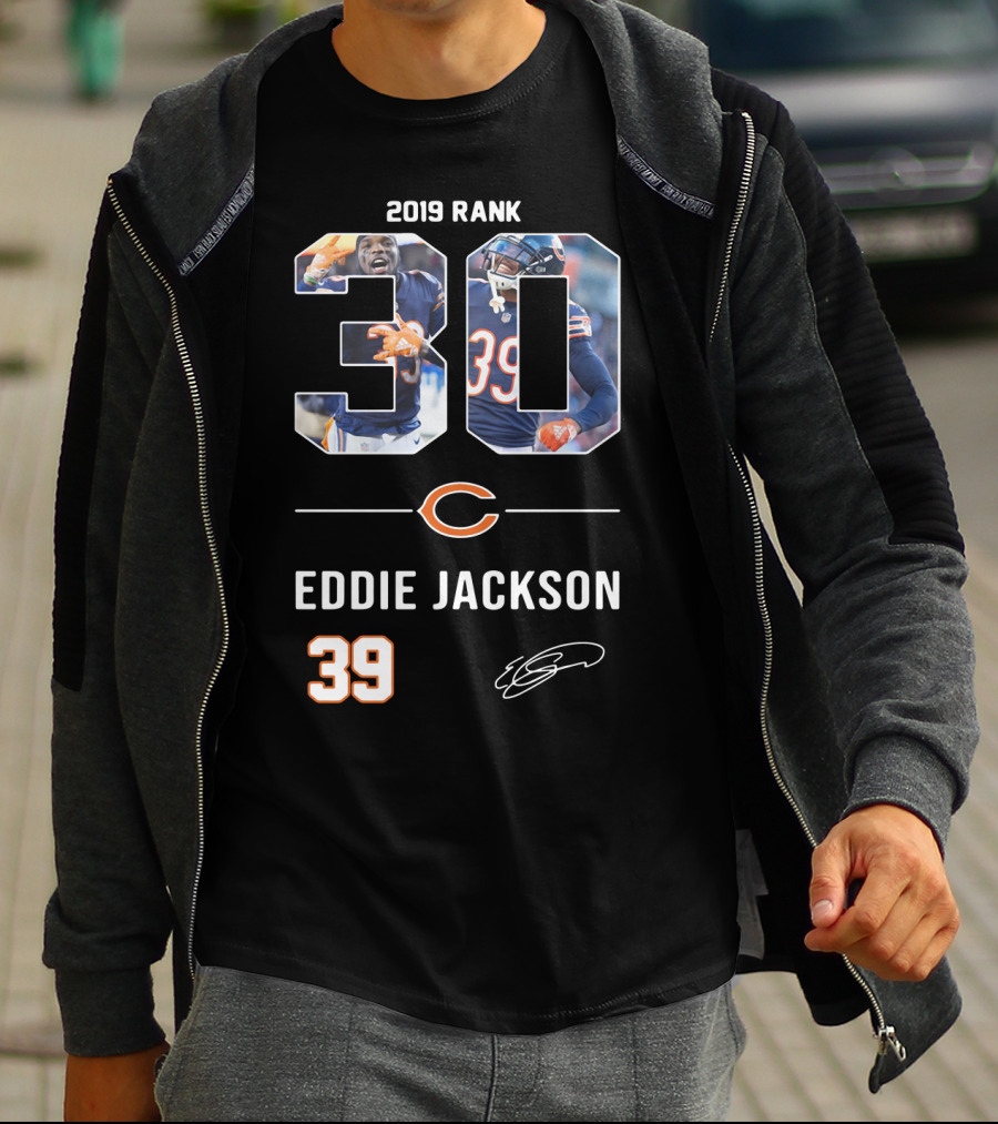 Rank 30 Chicago Bears Eddie Jackson T-Shirt