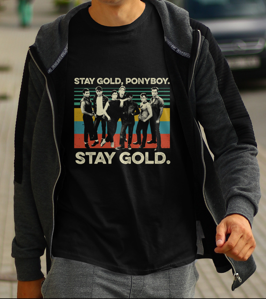 Stay Gold Ponyboy The Outsiders Vintage Character Group Image T-Shirt