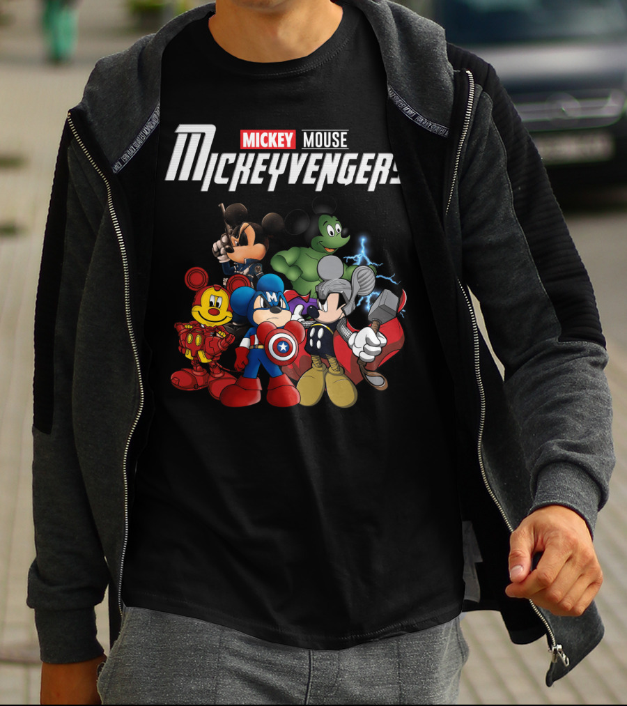 Mickey Mouse Mickeyvengers Marvel Avengers Endgame Disney Crossover T-Shirt