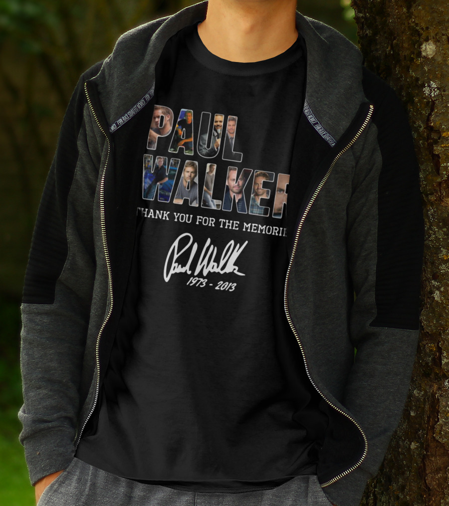 Paul Walker Thank You For The Memories 1973-2013 T-Shirt