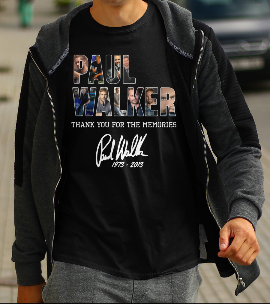 Paul Walker Thank You For The Memories 1973-2013 T-Shirt