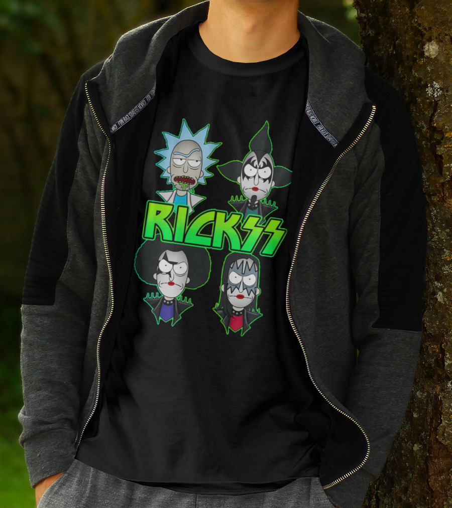 Rick And Morty KISS Band Parody Rickss T-Shirt