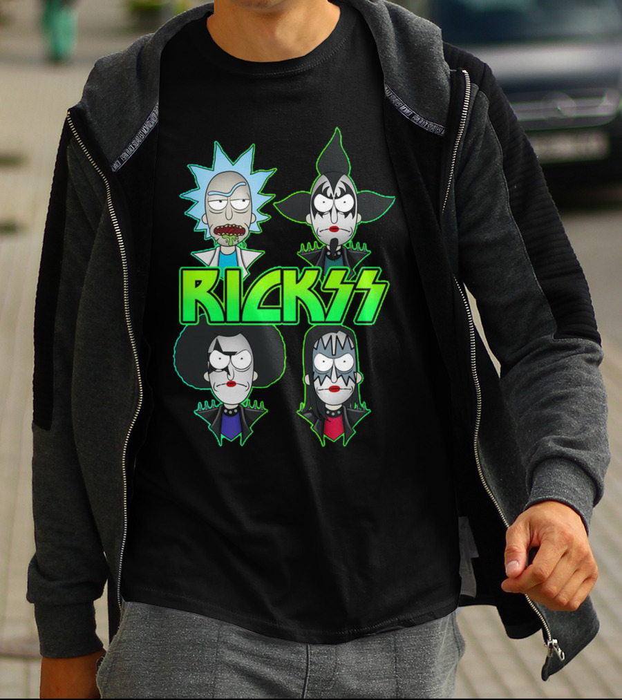 Rick And Morty KISS Band Parody Rickss T-Shirt