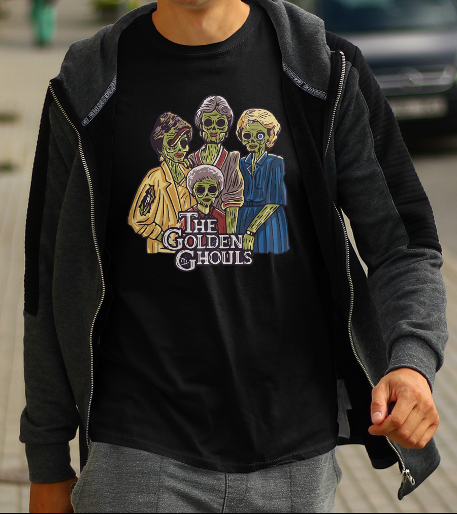 The Golden Girls The Golden Ghouls Halloween Zombie Group T-Shirt