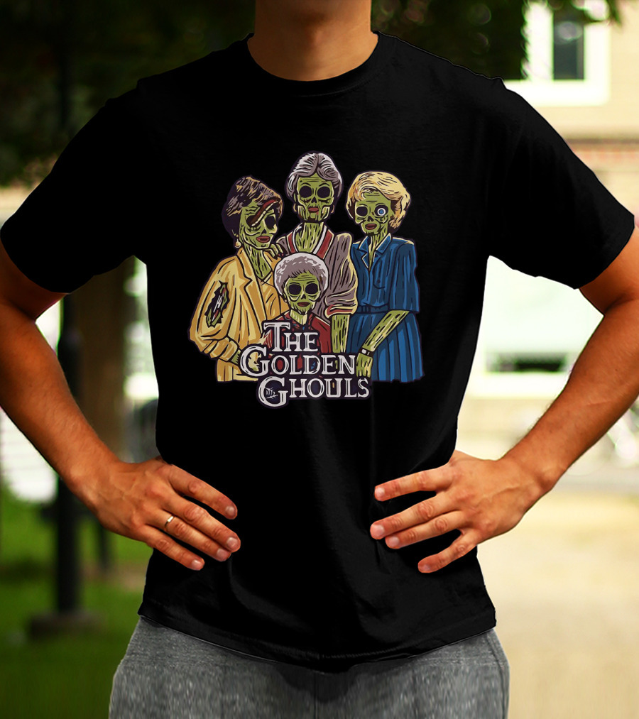 The Golden Girls The Golden Ghouls Halloween Zombie Group T-Shirt