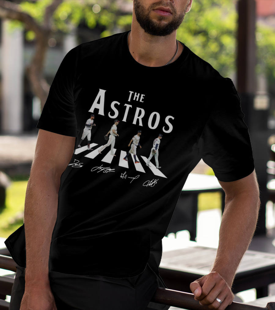 The Astros Abbey Road Baseball Scene Iconic T-Shirt