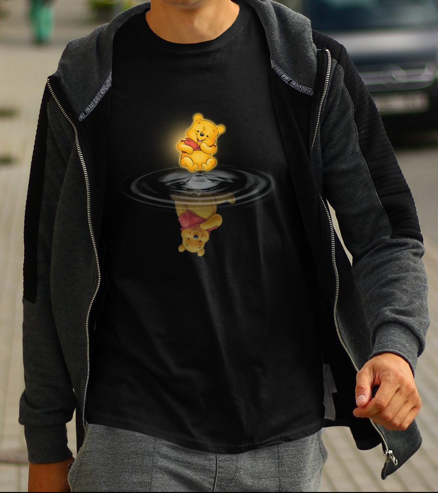 Winnie The Pooh Water Ripples Reflective T-Shirt