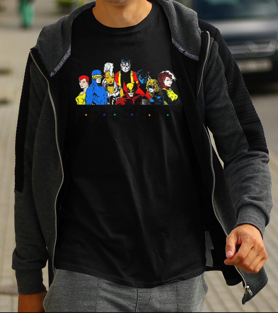 X-Men Friends Characters With Classic Sitcom Theme T-Shirt