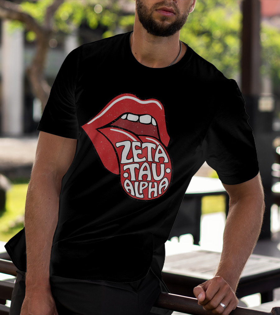 Zeta Tau Alpha Tongue Logo Pop T-Shirt