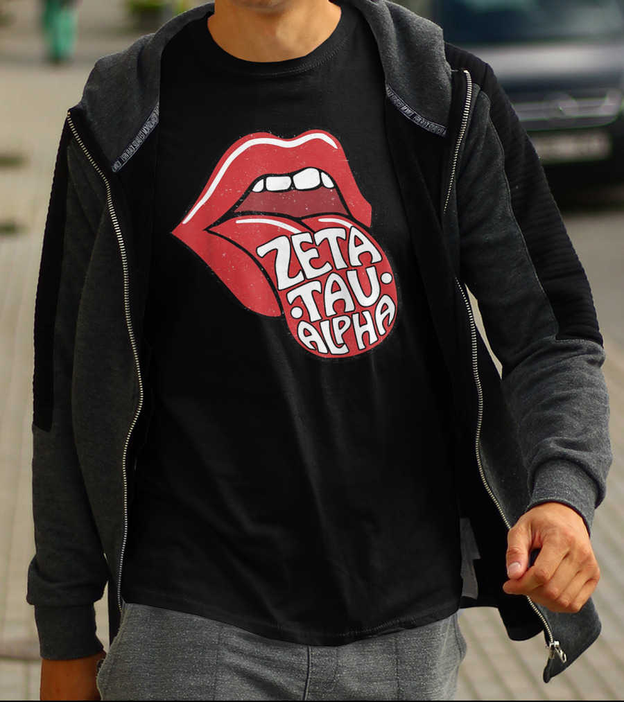 Zeta Tau Alpha Tongue Logo Pop T-Shirt