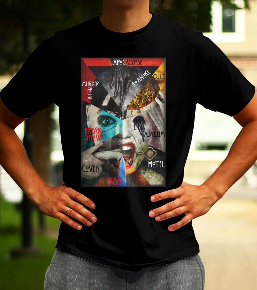 Apocalypse Roanoke Cult Murder House Freak Show Asylum Coven Hotel 1984 T-Shirt