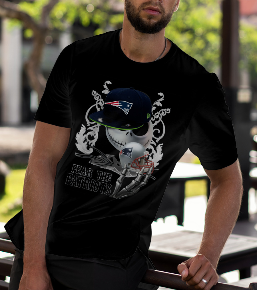 Jack Skellington Patriots Skull Fear The Patriots New Era Cap Football Helmet T-Shirt
