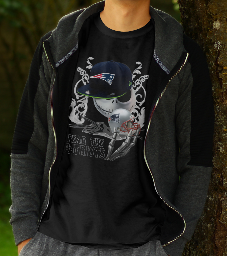 Jack Skellington Patriots Skull Fear The Patriots New Era Cap Football Helmet T-Shirt
