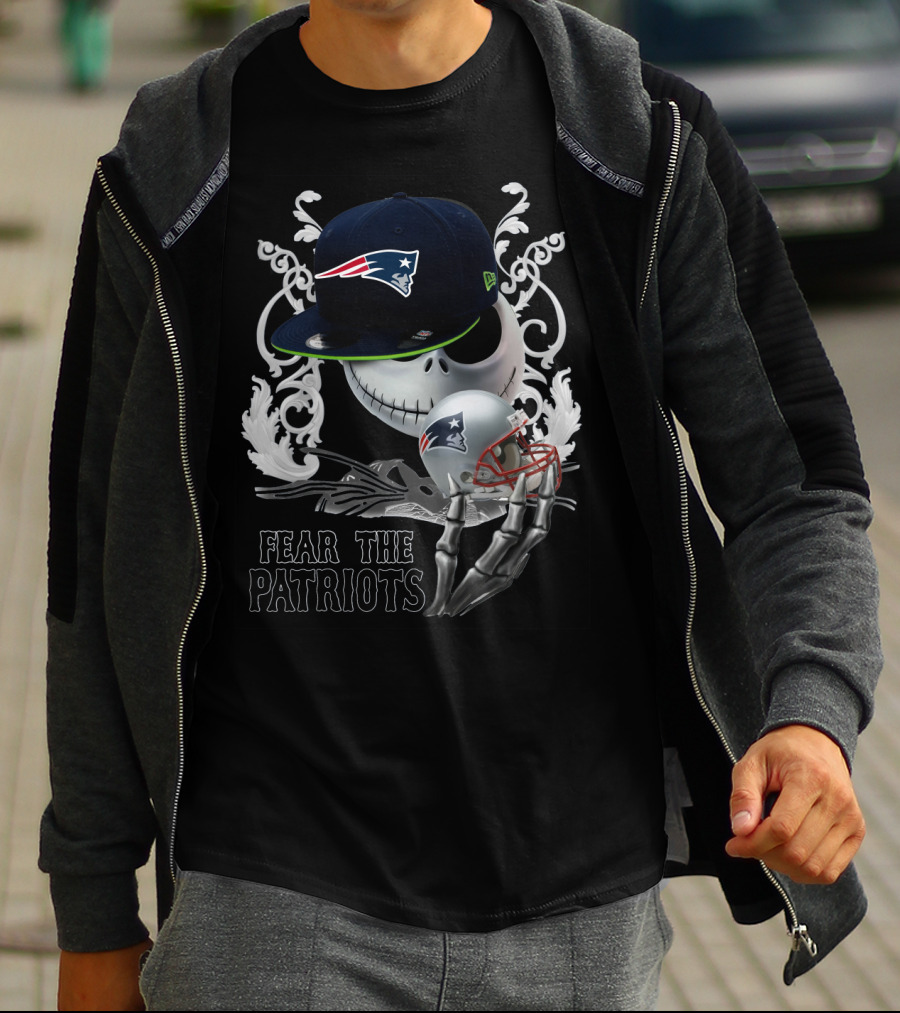Jack Skellington Patriots Skull Fear The Patriots New Era Cap Football Helmet T-Shirt