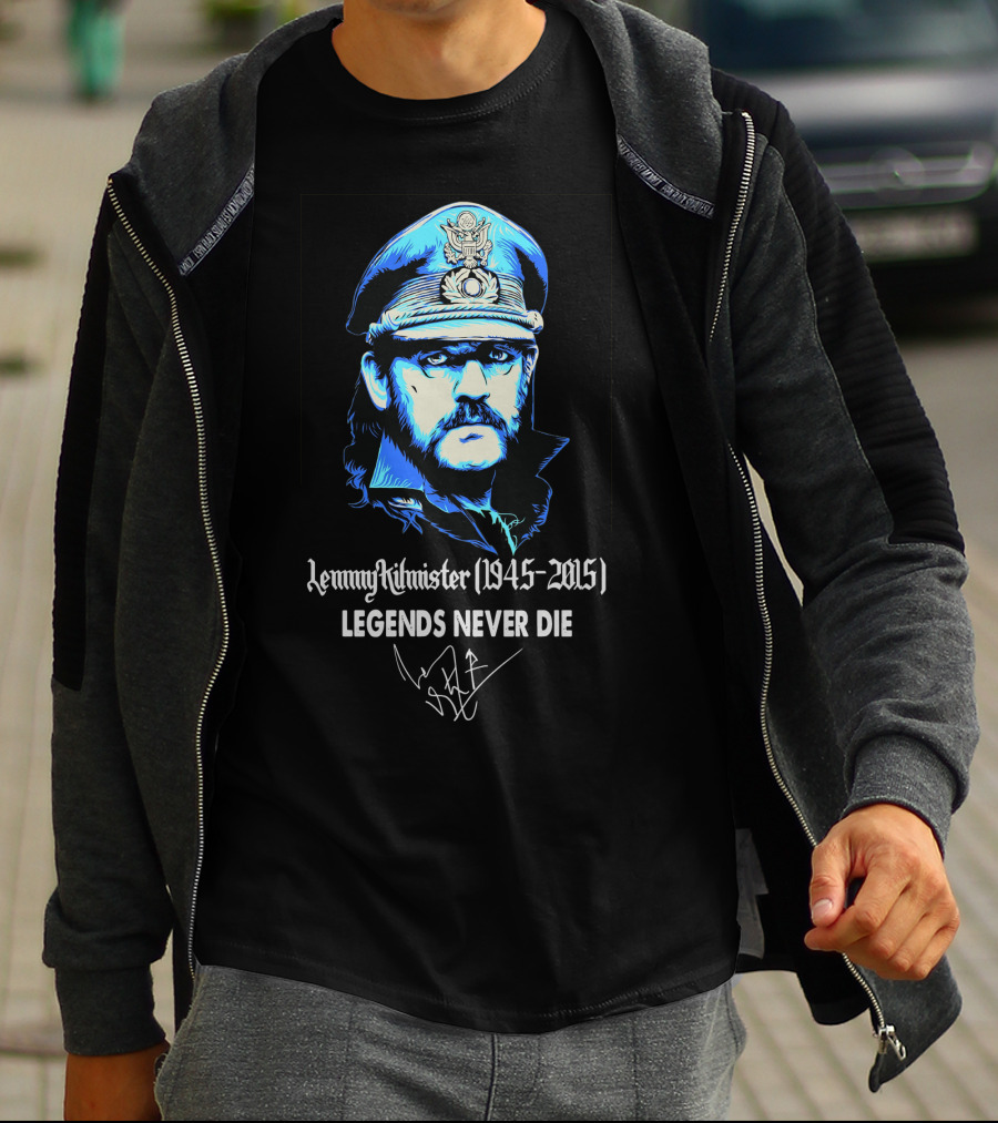 Lemmy Kilmister 1945-2015 Legends Never Die T-Shirt