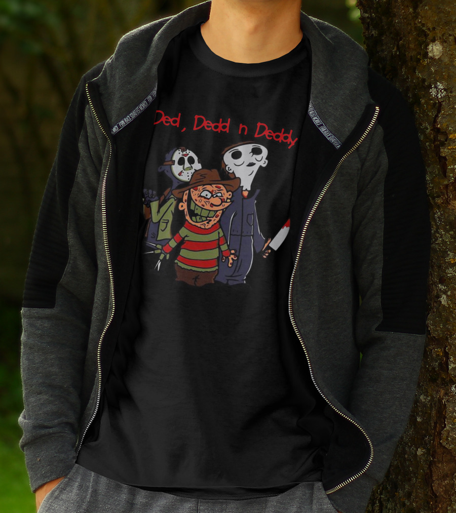 Ded Dedd N Daddy Horror Characters T-Shirt