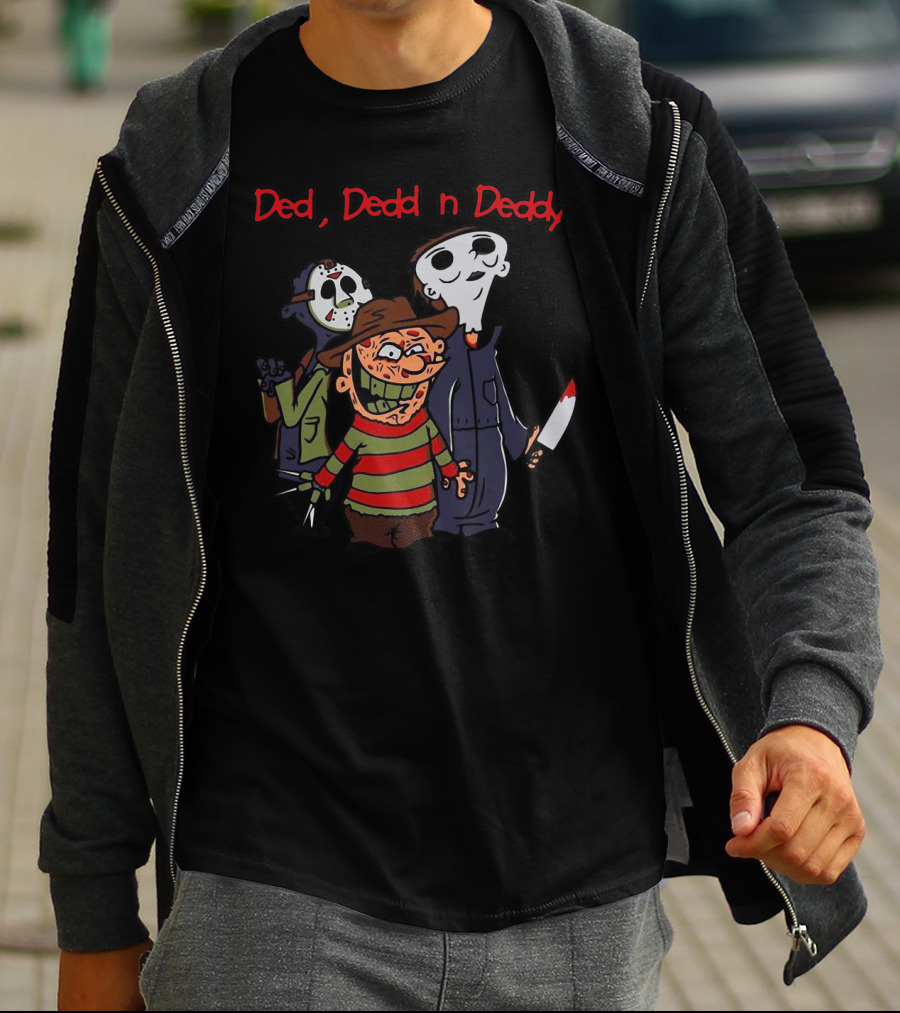 Ded Dedd N Daddy Horror Characters T-Shirt