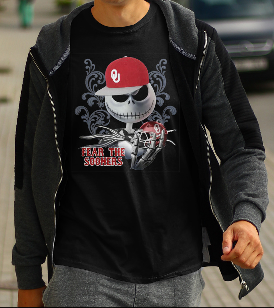 Jack Skellington OU Fear The Sooners T-Shirt