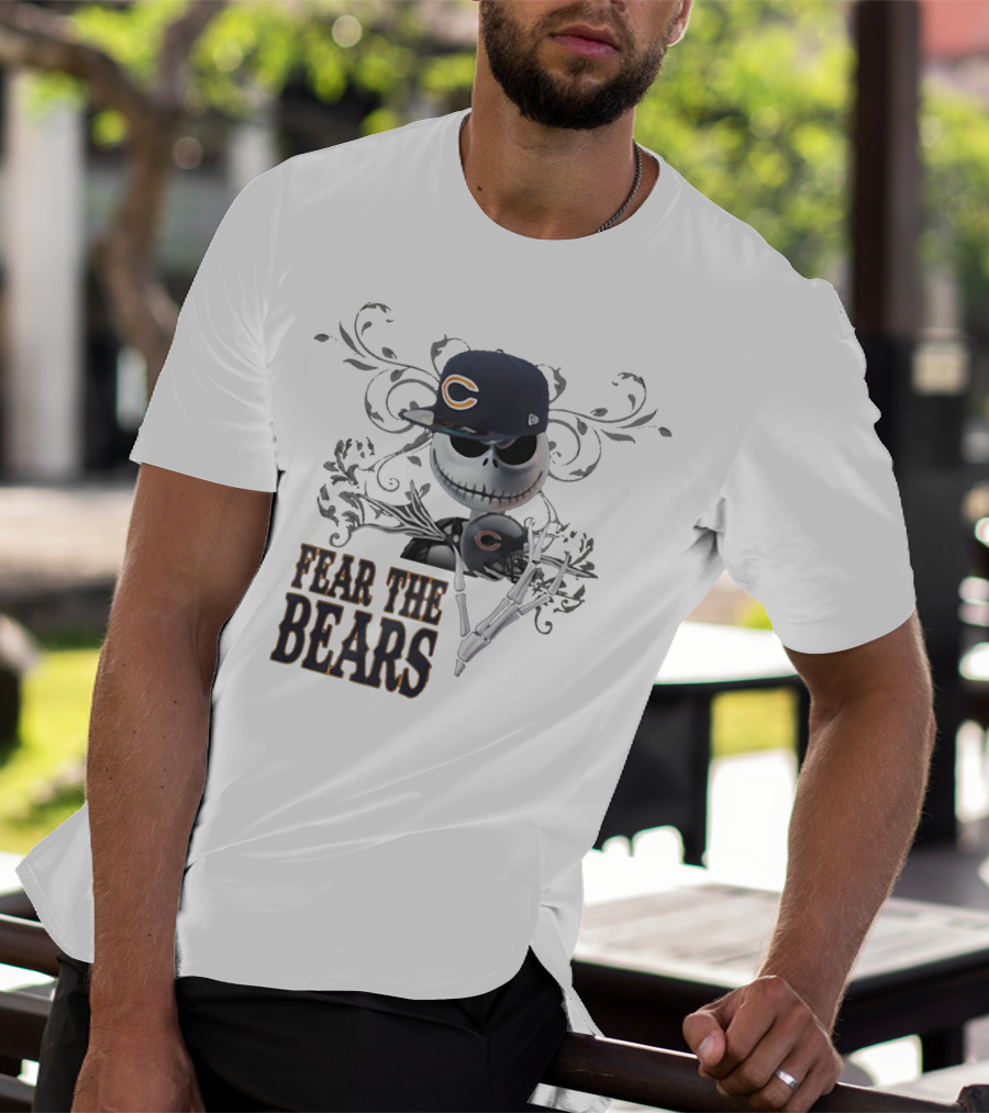 JACK SKELLINGTON Chicago Bears Fear The Bears T-Shirt