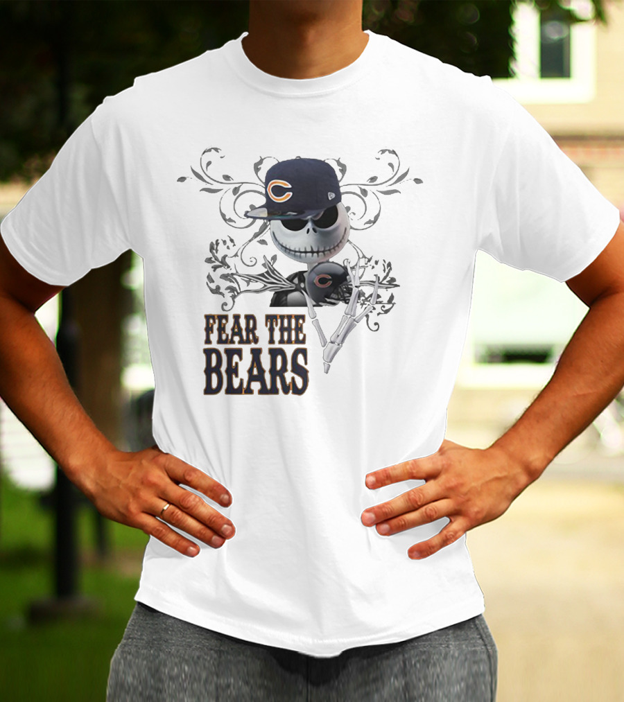 JACK SKELLINGTON Chicago Bears Fear The Bears T-Shirt