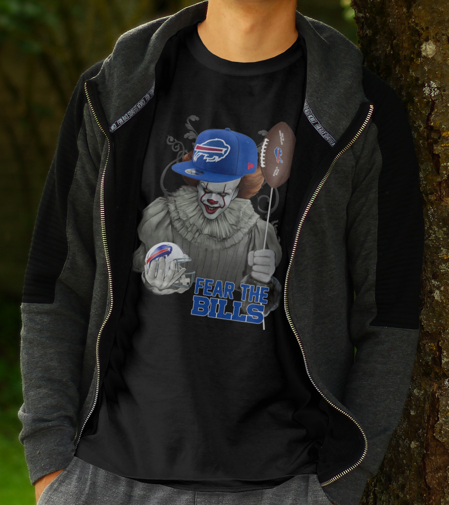 Pennywise Fear The Buffalo Bills Football Helmet T-Shirt