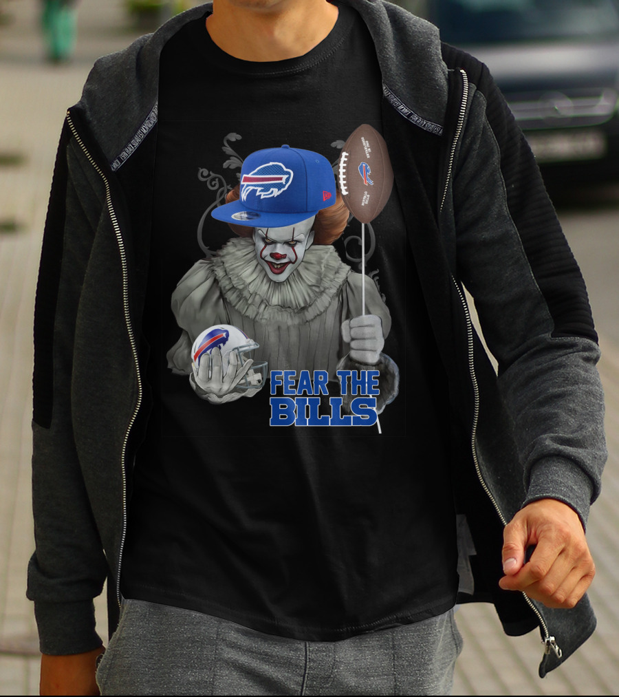 Pennywise Fear The Buffalo Bills Football Helmet T-Shirt